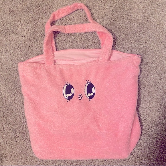 ❄️SALE❄️Lazy Oaf Esther Toweling Bunny Tote Bag - Picture 3 of 4